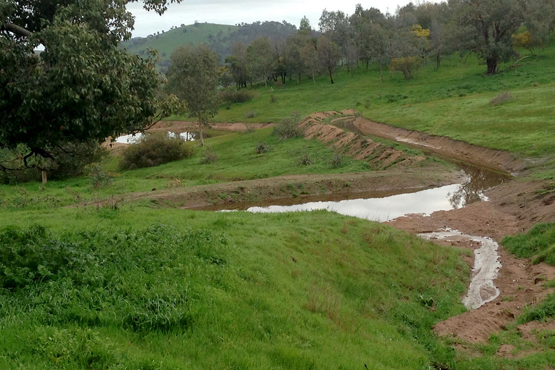 Water flow farm landscape-2